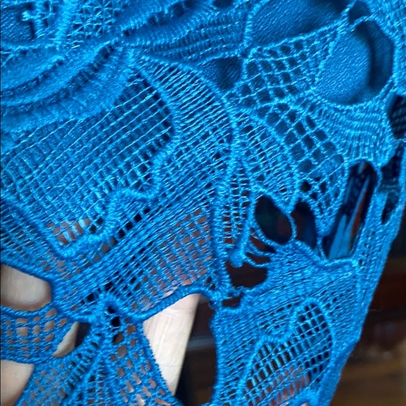 Adelyn Rae Farrah lace crochet fitted dress - Picture 7 of 7